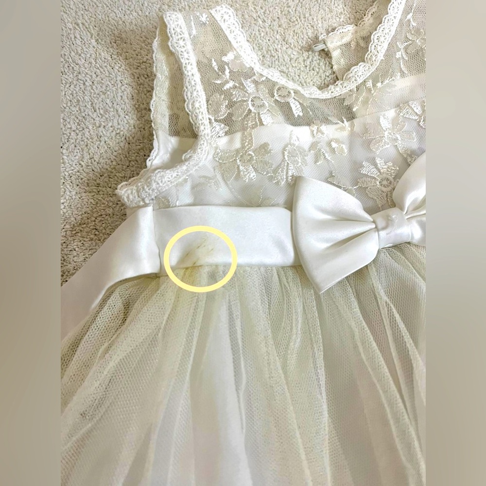 Baby Girls Sleeveless Dress Day/Evening Party Formal Gown - Picture 7 of 8
